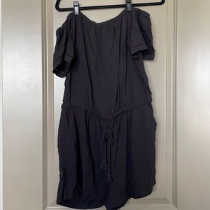 NWT Loft off shoulder black romper